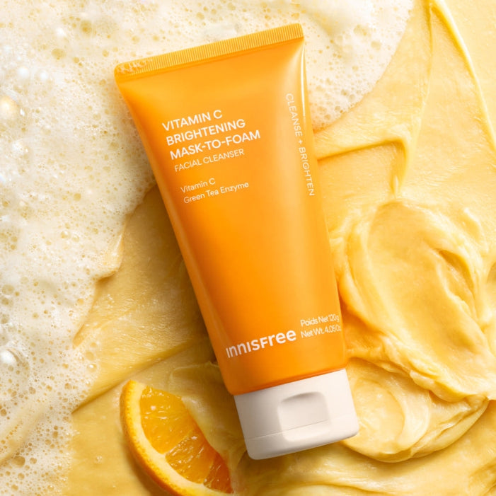 innisfree Vitamin C Brightening Mask-To-Foam Facial Cleanser 120g from Korea