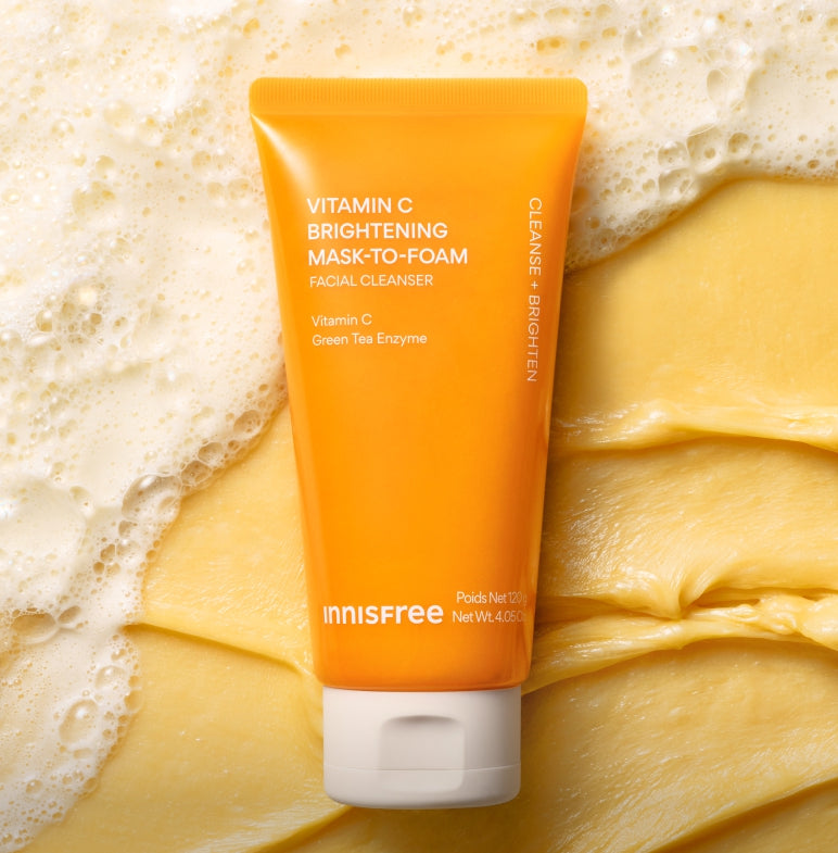 innisfree Vitamin C Brightening Mask-To-Foam Facial Cleanser 120g from Korea