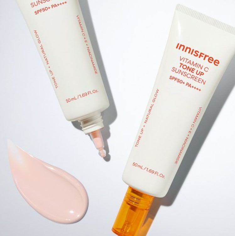 2 x innisfree Vitamin C Tone Up Sunscreen 50ml SPF50+ PA++++ from Korea