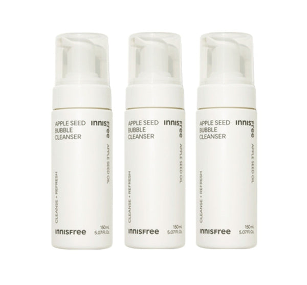 3 x innisfree Apple Seed Bubble Cleanser 150ml from Korea