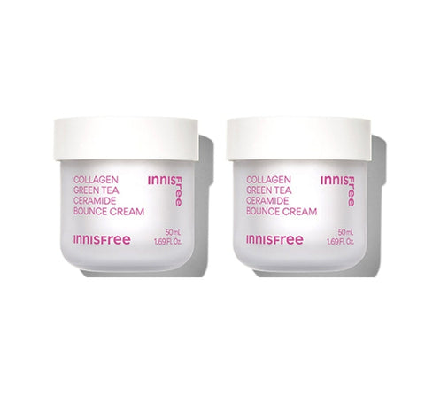 2 x innisfree Collagen Green Tea Ceramide Bounce Cream 50ml from Korea, 2 x innisfree Collagen Green Tea Ceramide Bounce Cream 50ml from Korea_1