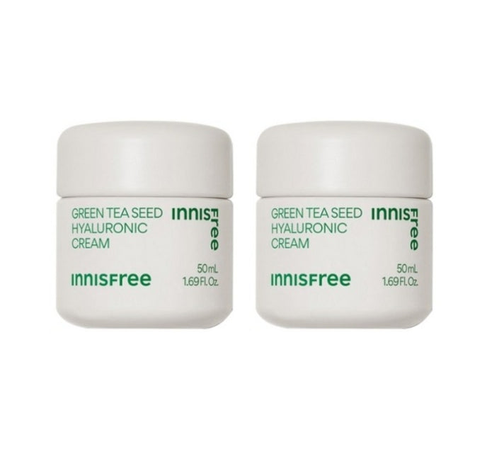 2 x innisfree Green Tea Seed Hyaluronic Cream 50ml from Korea, 2 x innisfree Green Tea Seed Hyaluronic Cream 50ml from Korea_1