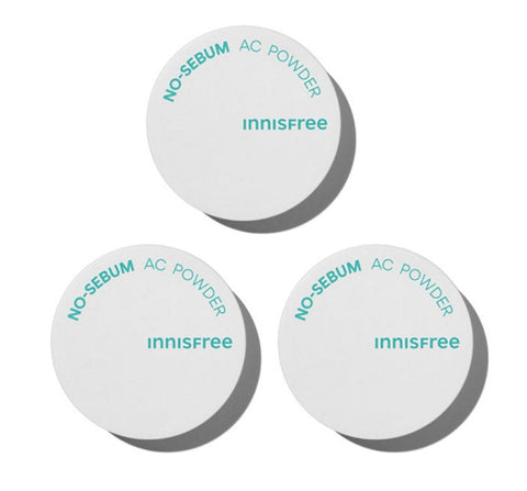3 x innisfree No-Sebum AC Powder 5g from Korea, 3 x innisfree No-Sebum AC Powder 5g from Korea_1