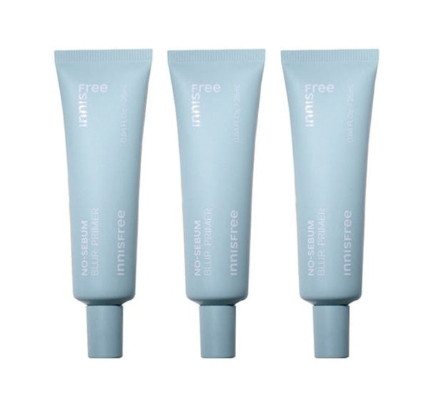 3 x innisfree No-Sebum Blur Primer 25ml from Korea