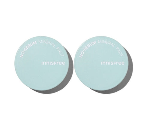 2 x innisfree No-Sebum Mineral Pact 8.5g from Korea