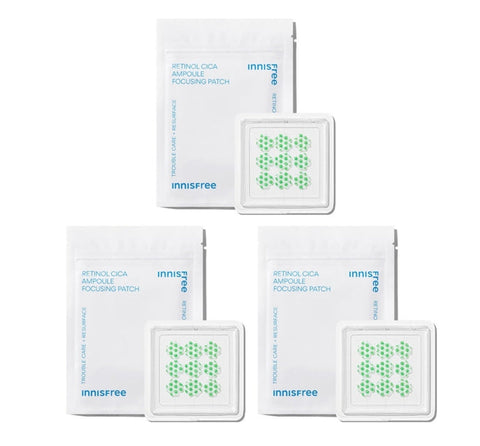 3 x innisfree Retinol Cica Ampoule Focusing Patch (9 Patches) from Korea