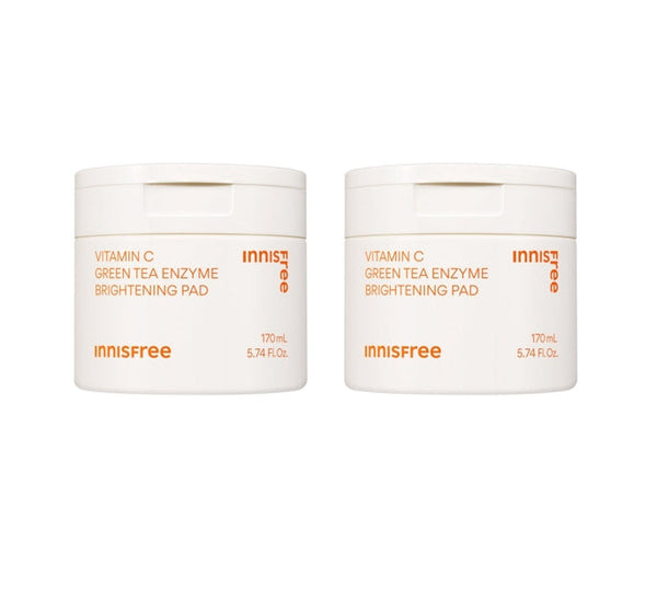 2 x innisfree Vita C Green Tea Enzyme Brightening Pad 60P Set from Korea, 2 x innisfree Vita C Green Tea Enzyme Brightening Pad 60P Set from Korea_1
