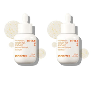 2 x innisfree Vitamin C Green Tea Enzyme Brightening Serum 50ml from Korea