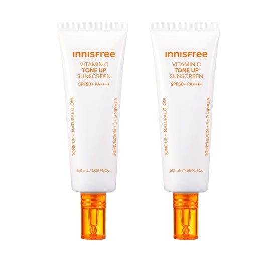 2 x innisfree Vitamin C Tone Up Sunscreen 50ml SPF50+ PA++++ from Korea
