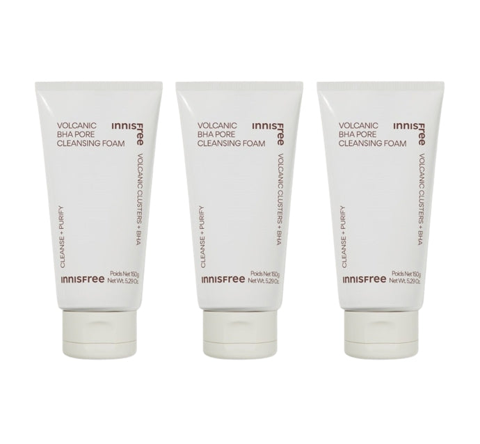 3 x innisfree Volcanic BHA Pore Cleansing Foam 150g from Korea