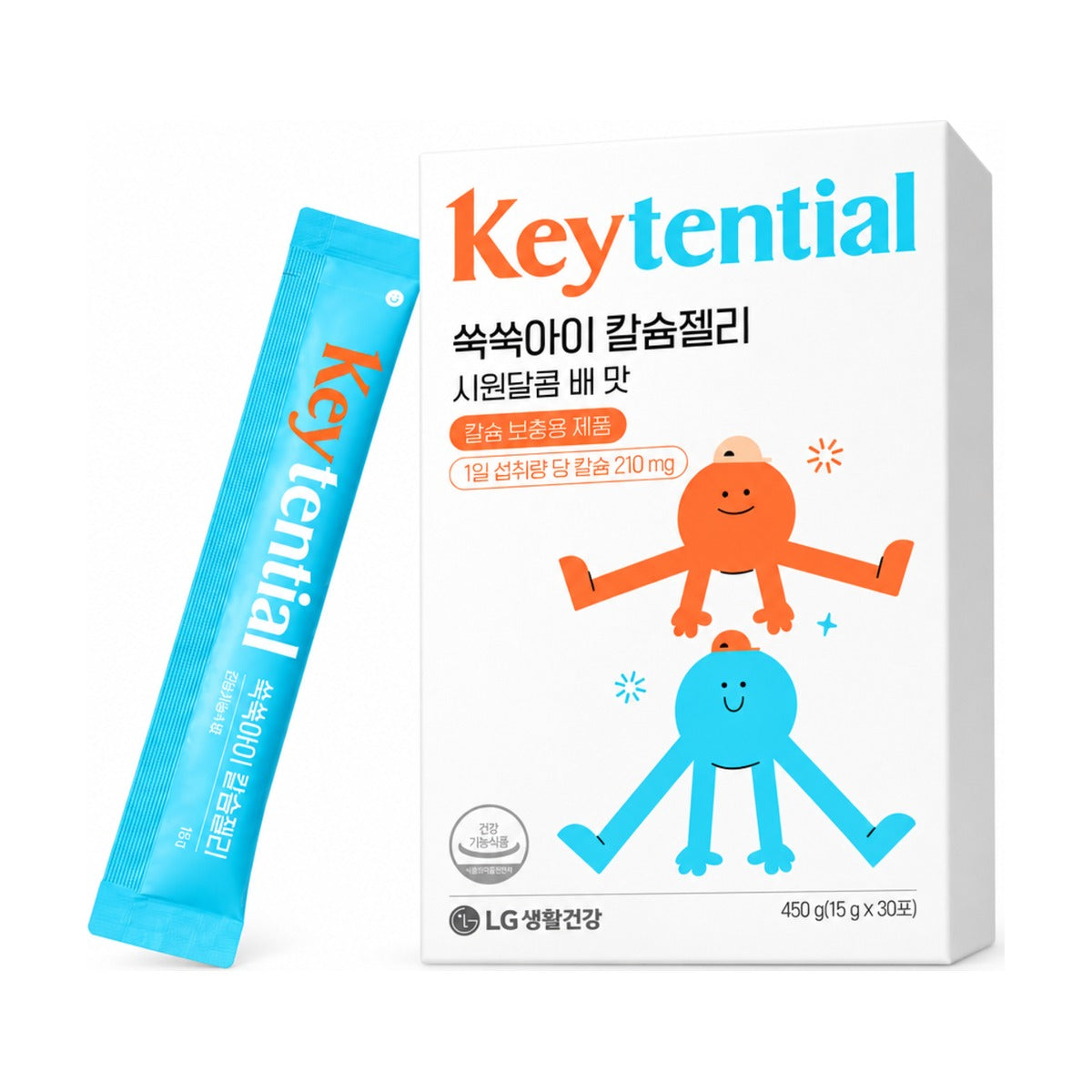 LG H&H Vital Garden Keytential Ssukssuk-i Calcium Jelly 15g x 30 sticks box