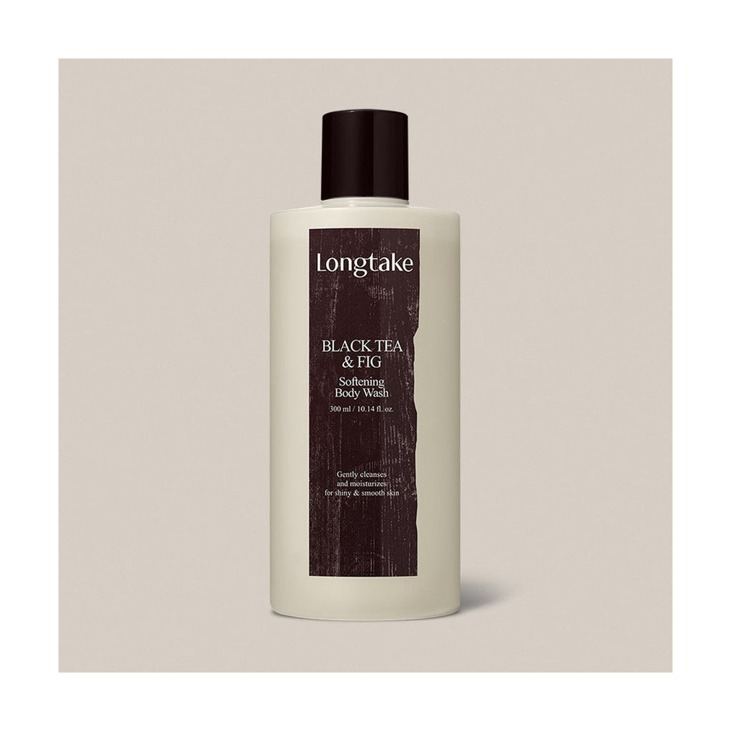 Longtake Black Tea & Fig Hair & Body Shower Gift Set with Shampoo 300ml and Body Wash 300ml