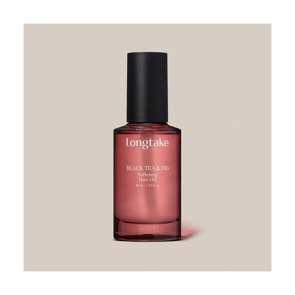 Longtake Black Tea & Fig Softening Hair Care Gift Set with Treatment 200ml and Hair Oil 40ml