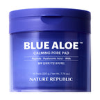 NATURE REPUBLIC Blue Aloe Calming Pore Pad 70 pads jar