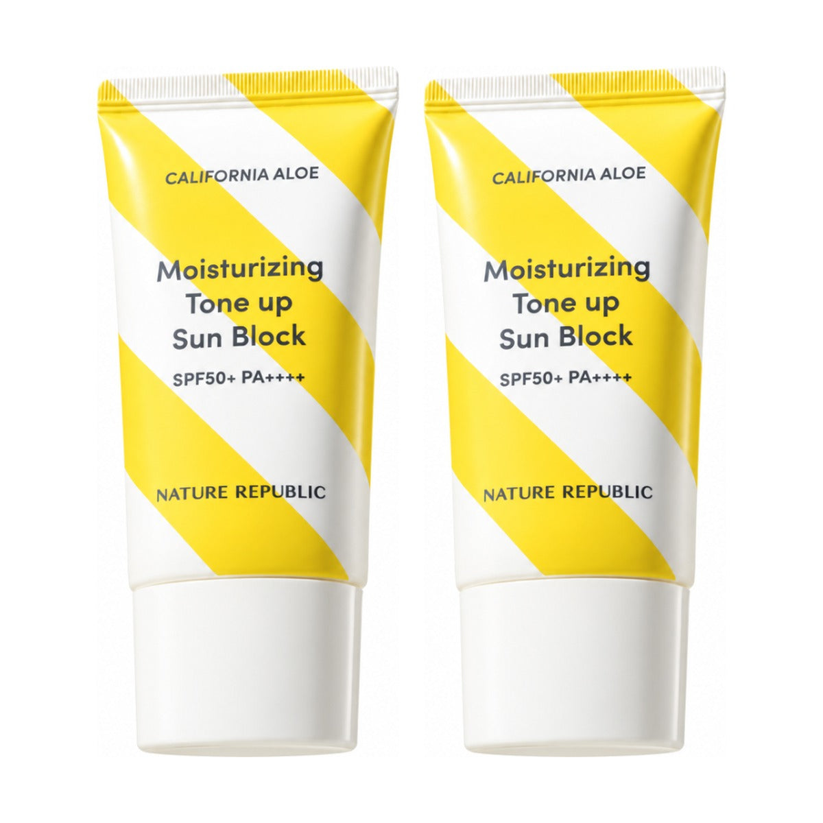 NATURE REPUBLIC California Aloe Tone Up Sun Block SPF50+ 57ml twin pack