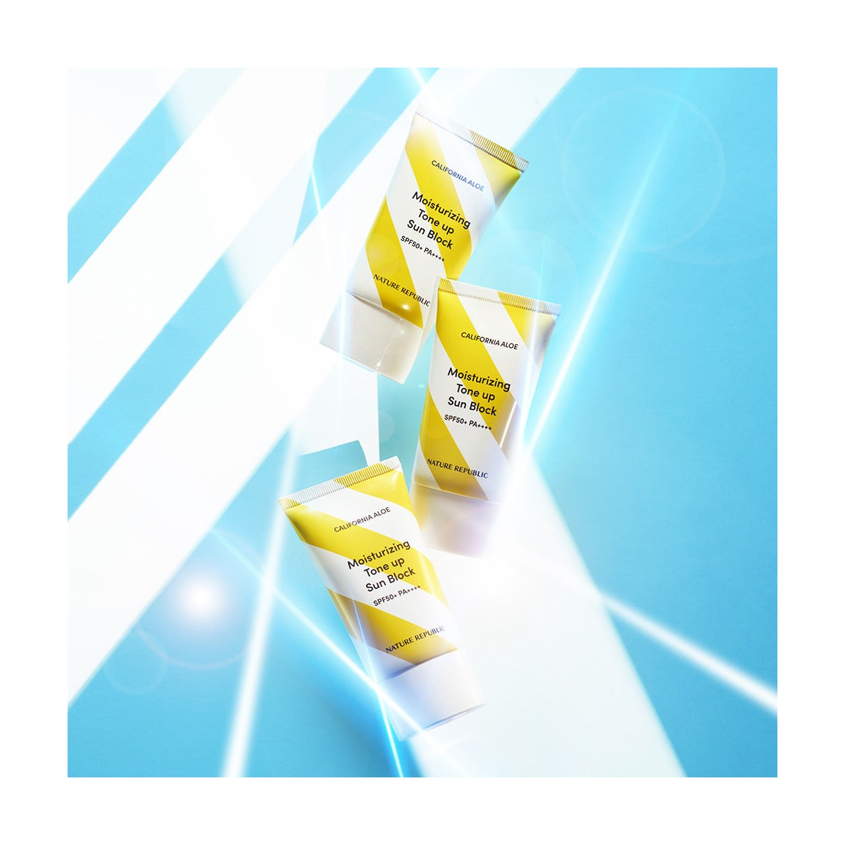NATURE REPUBLIC California Aloe Tone Up Sun Block SPF50+ 57ml twin pack