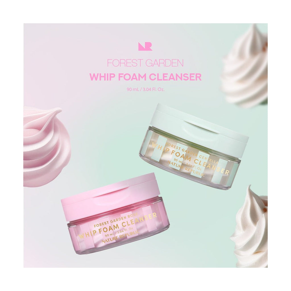 NATURE REPUBLIC Forest Garden Rose Whip Foam Cleanser 90ml