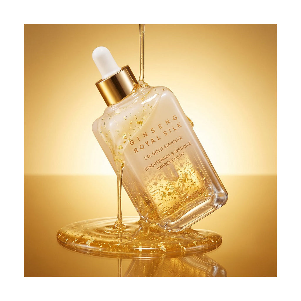 NATURE REPUBLIC Ginseng Royal Silk 24K Gold Ampoule 100ml bottle