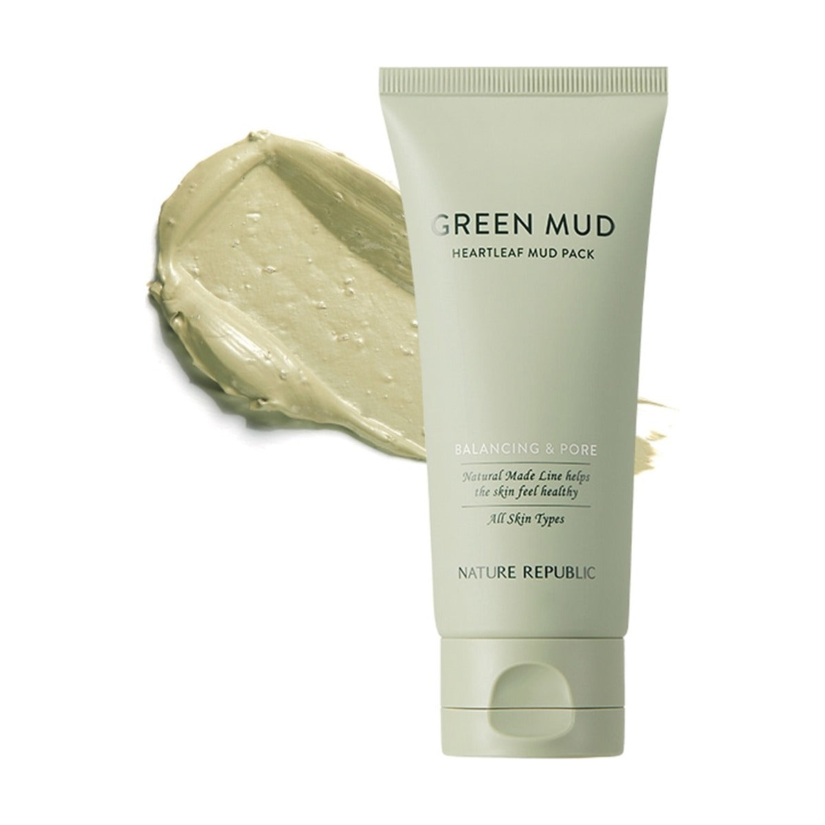 NATURE REPUBLIC Natural Made Green Heartleaf Balancing Mud Pack 100ml