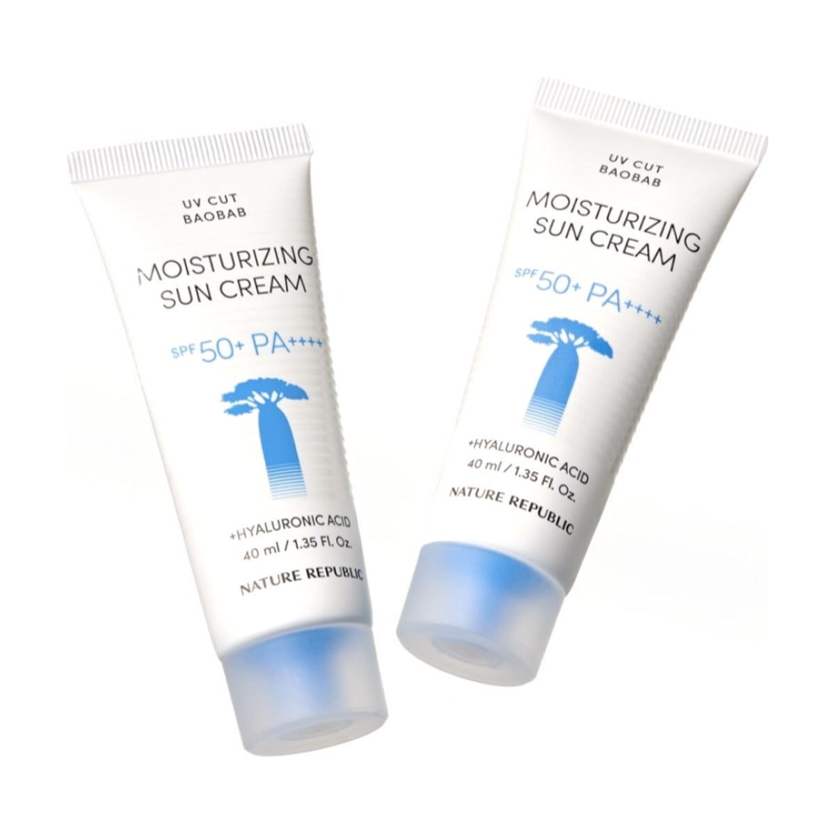 NATURE REPUBLIC UV Cut Baobab Moisturizing Sun Cream SPF50+ PA++++ 40ml 1+1