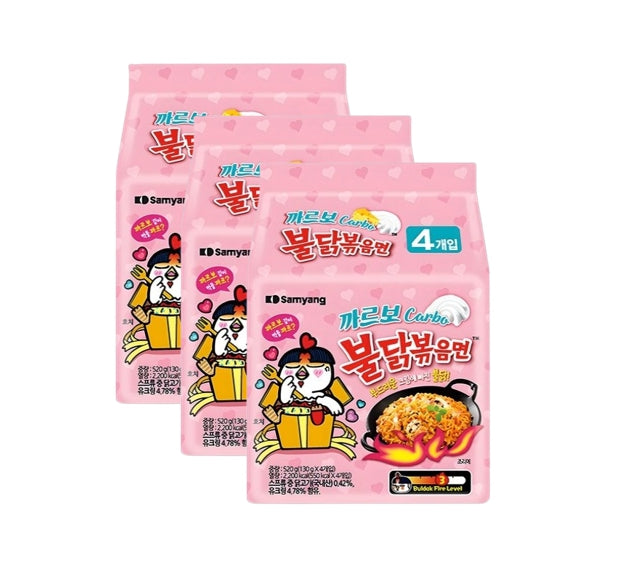 12 x Samyang Buldak Carbonara Ramen (130g) from Korea
