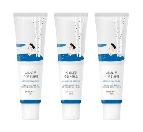 3 x ROUND LAB Birch Sap Moisture Sun Cream 50ml SPF 50+ PA++++ from Korea