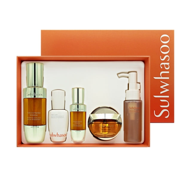 Sulwhasoo Concentrated Ginseng Renewing Serum Set(5 Items) + Sample 8ml from Korea