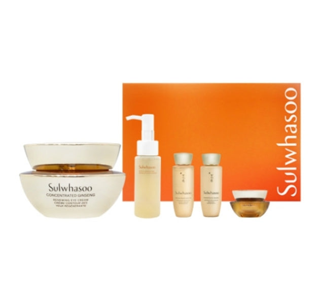 Sulwhasoo Concentrated Ginseng Renewing Eye Cream Set (5 Items) + Samples (3 Items) from Korea