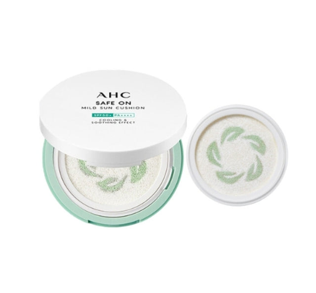 AHC Save On Mild Sun Cushion SPF 50+ PA++++ 25g+25g (Main+Refill) from Korea