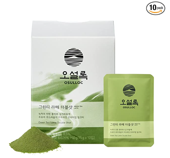 Osulloc Green Tea Latte Double Shot, 1 Box 10ea, from Korea_KT