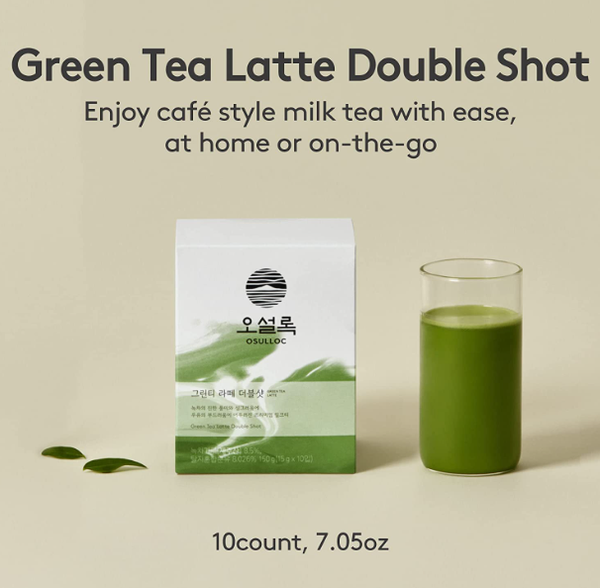 Osulloc Green Tea Latte Double Shot, 1 Box 10ea, from Korea_KT