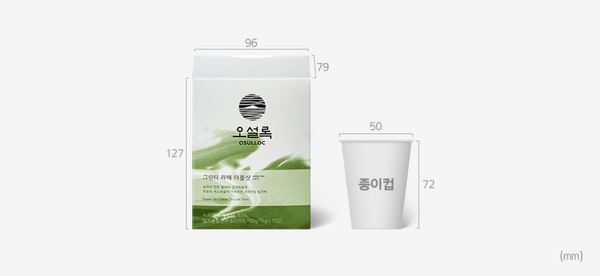 Osulloc Green Tea Latte Double Shot, 1 Box 10ea, from Korea_KT