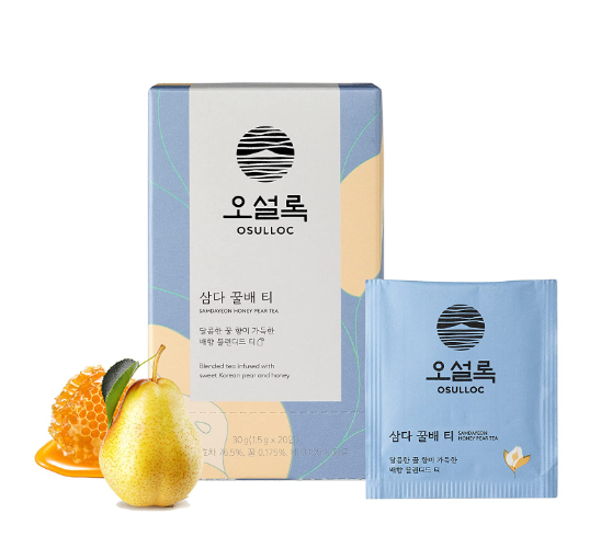 OSULLOC Honey Pear Tea, 1 Box 20ea, from Korea_KT