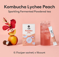 Osulloc Kombucha Tea LycheePeach, 1 Box 10ea, from Korea_KT