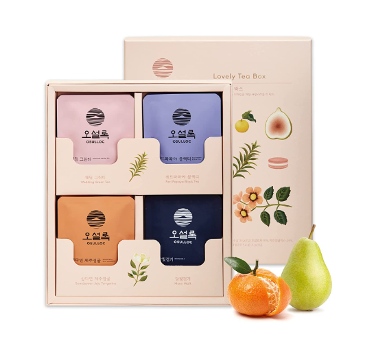 OSULLOC Lovely Tea Gift Set, 12ea (3 x 4 Flavors) from Korea_KT