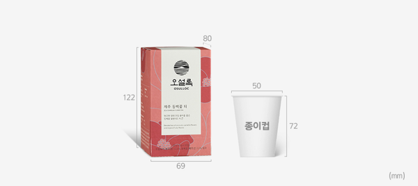 OSULLOC Jeju Camellia Tea, 1 Box 20ea, from Korea_KT