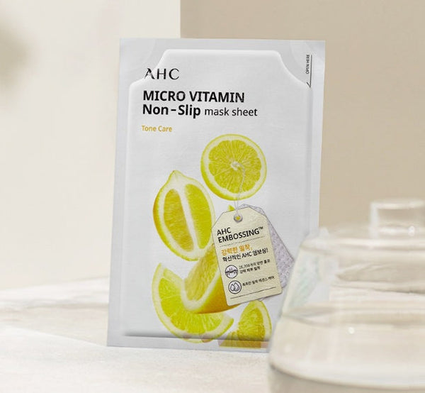 AHC Micro Vitamin Non-Slip Mask Sheet 1 Pack (10ea) from Korea