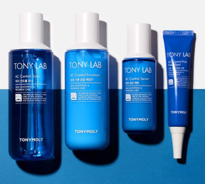 TONYMOLY Tony Lab AC Control Set (4 Items) from Korea