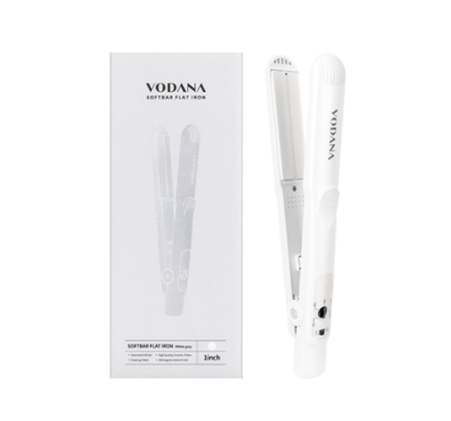 VODANA Soft Bar Flat Iron White Grey Body from Korea_H