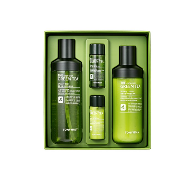 TONYMOLY The Chok Chok Green Tea Watery Set (4 Items) from Korea