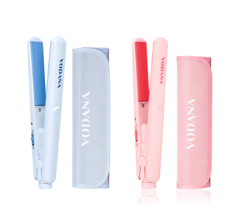 VODANA Pocket Mini Flat Iron 360, Pink Rose / Creamy Blue from Korea_H