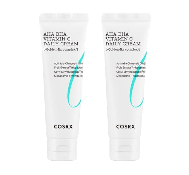 2 x COSRX AHA/BHA Refresh Vitamin C Daily Cream 50ml from Korea