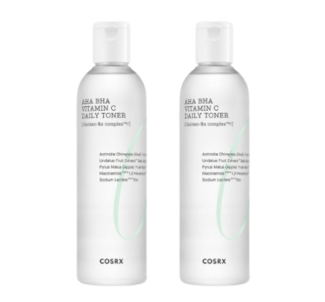 2 x COSRX AHA BHA Vitamin C Daily Toner 280ml from Korea