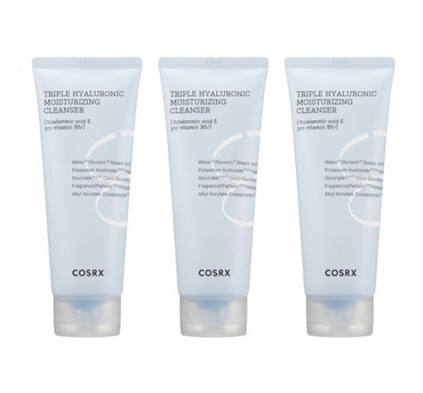 3 x COSRX Triple Hyaluronic Moisturizing Cleanser 150ml from Korea